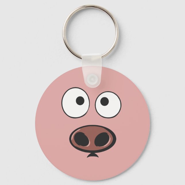 Porte-clés Visage de porc (Recto)