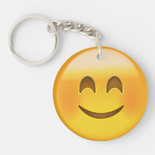Porte-clés Visage de sourire avec les yeux de sourire Emoji
