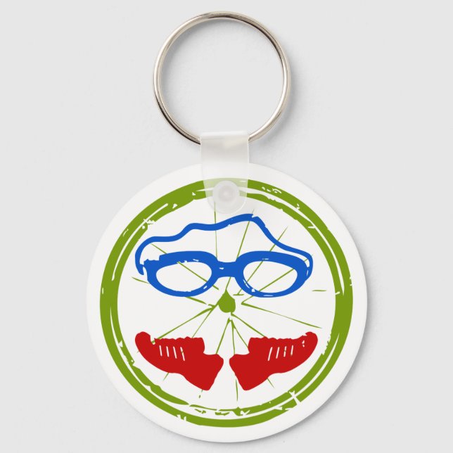 Porte-clés Visage de triathlon (Recto)