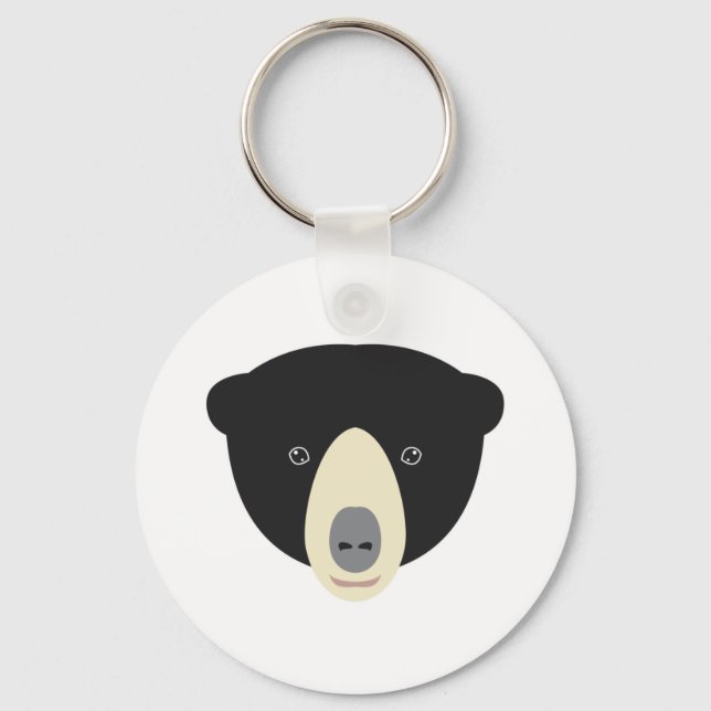 Porte-clés Visage d'ours malais (Recto)