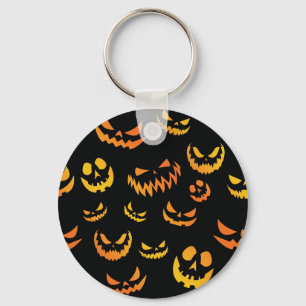 Porte-clés Visage du Citrouille Jack-o'-lantern