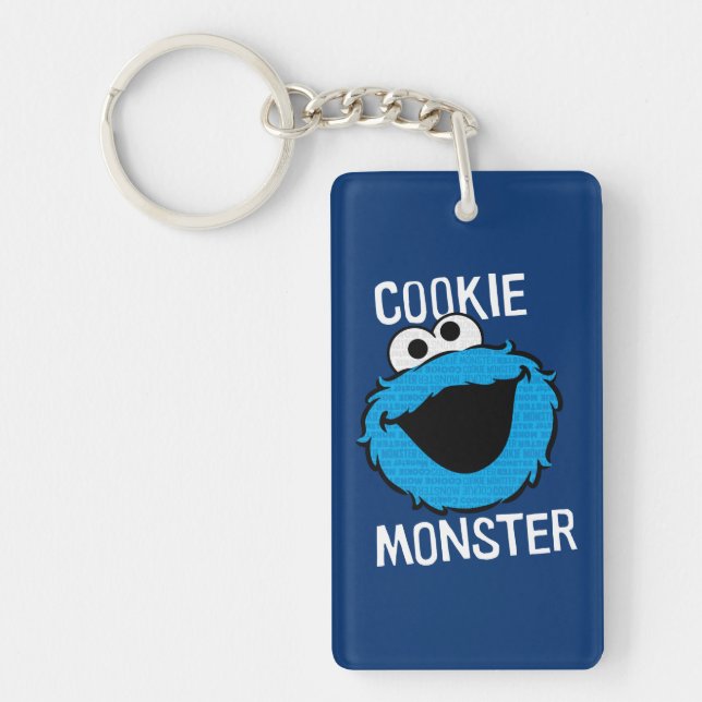Porte-clés Visage du Motif du monstre de cookies (Devant)