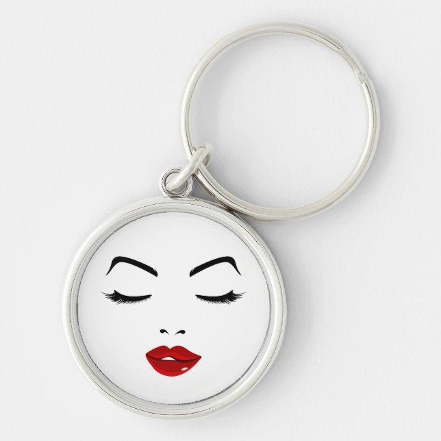 Porte-clés Visage élégant (Devant)