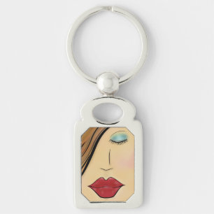 Porte-clés Visage Féminin
