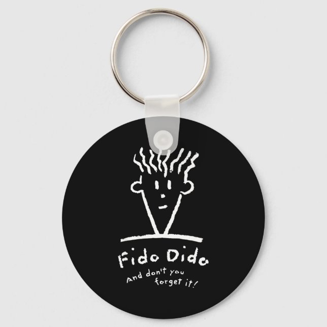 Porte-clés Visage Fido Dido N'oublie pas  (Recto)