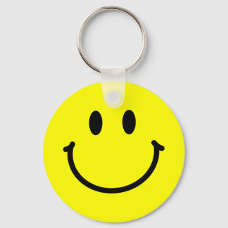 Porte-clés visage heureux
