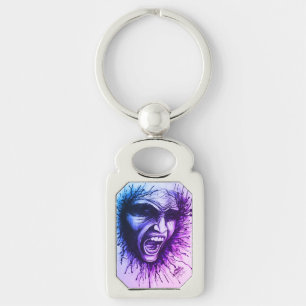 Porte-clés Visage hurlant