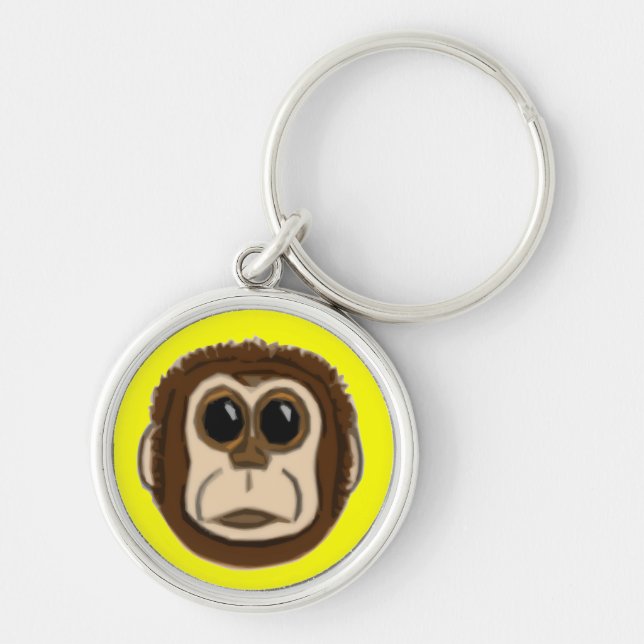 Porte-clés Visage Keychain de singe (Devant)