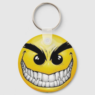 Porte-clés Visage mauvais