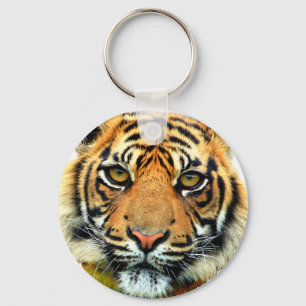 Porte-clés Visage sauvage d'animal tigre