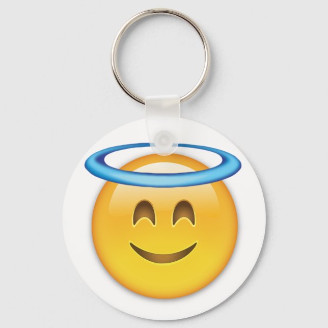 Porte-clés Visage souriant avec Halo Emoji (Recto)