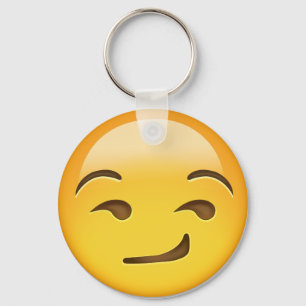 Porte-clés Visage souriant d'un air affecté Emoji