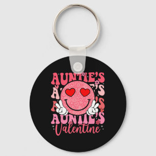 Porte-clés Visage Souriant Groovy Tante de la Saint-Valentin