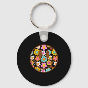 Porte-clés Visage Sourire Fleur Retro Heureux Style Prépa Hom