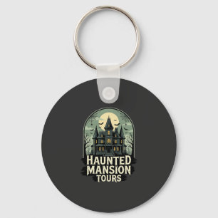 Porte-clés Visite de la Maison Hantée Vintage Halloween Vecte