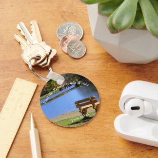 Porte-clés Visitez PA Wilds pittoresque Souvenir Twin Lakes A