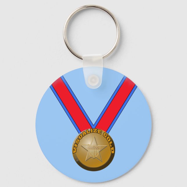 Porte-clés Visualiser une médaille d'or (Recto)