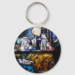 Porte-clés vitrail de tache