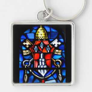 Porte-clés vitrail de tache à l'église