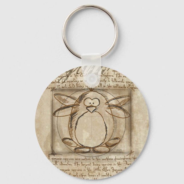 Porte-clés Vitruvian Penguin (Recto)
