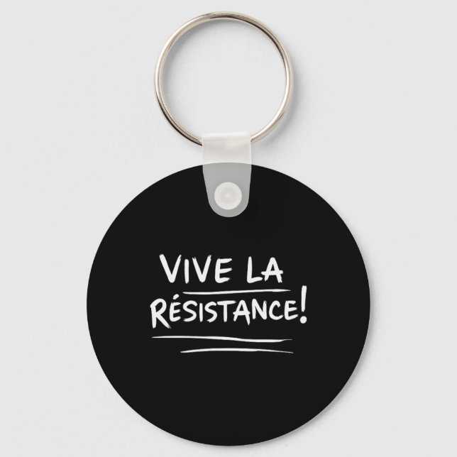Porte-clés Vive La Résistance Résiste à Trump 1 (Recto)
