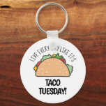 Porte-clés Vivez chaque jour Comme c'est Taco mardi Drôle Nou<br><div class="desc">Regardez toujours le côté positif de la vie avec ce porte - clé amusant sur le thème du taco ! Avec l'expression "vivez chaque jour comme c'est le mardi du taco" et un adorable petit taco - vous aurez toujours un sourire sur votre visage quand vous aurez vos clés à...</div>