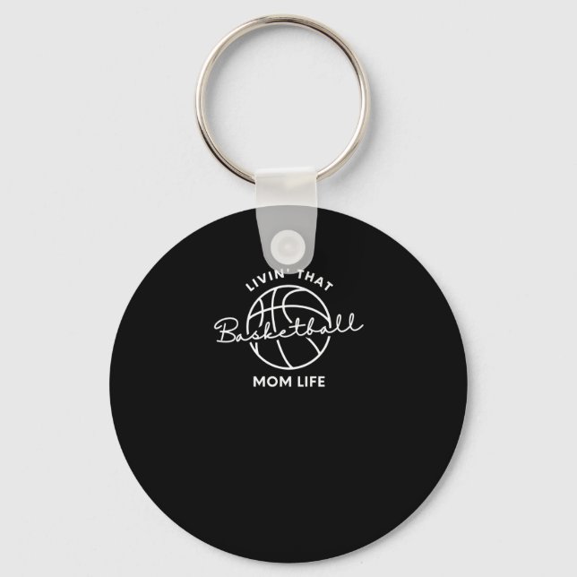 Porte-clés Vivre cette maman de basket-ball (Recto)