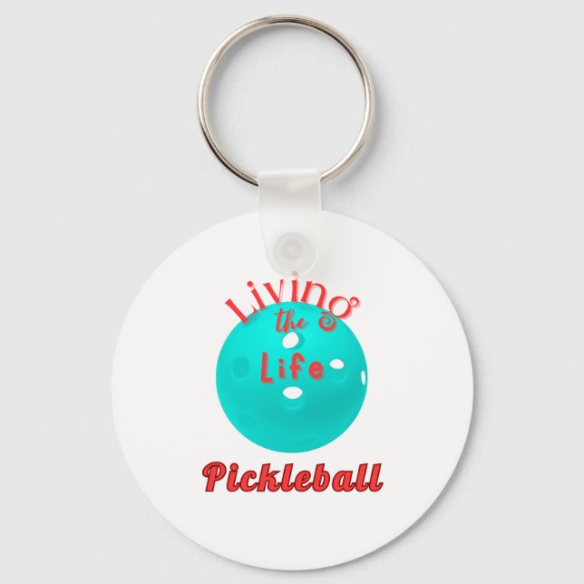 Porte-clés Vivre La Vie Pickleball (Recto)
