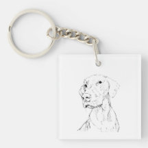 Porte-clés Vizsla – Cadeau minimaliste de porte-cl