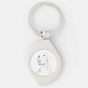 Porte-clés Vizsla – Cadeau minimaliste de porte-cl