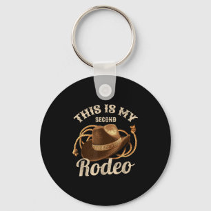Porte-clés Voici Ma Deuxième Cowboy Casquette De Rodéo Drôle 