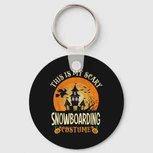 Porte-clés Voici Mon Costume De Snowboard Effrayant Halloween