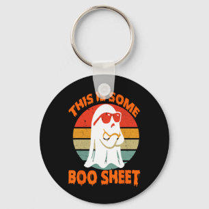 Porte-clés Voici Une Petite Feuille De Boite Halloween Ghost