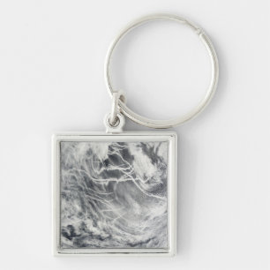 Porte-clés Voies de bateau dans l'océan pacifique