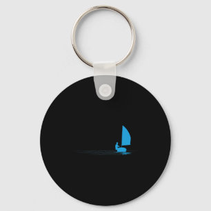 Porte-clés Voile de dériveur de voilier Opti Graphisme