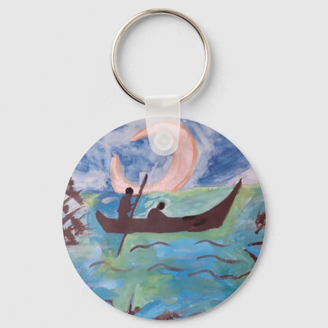 Porte-clés Voile en clair de lune (Recto)