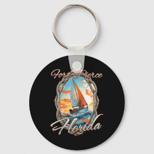 Porte-clés Voile Fort Pierce Floride Mer Et Soleil Pour M
