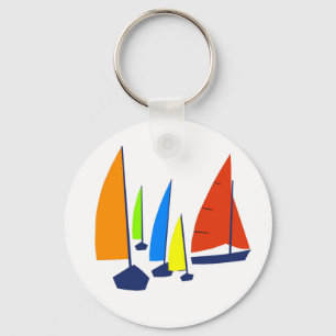 Porte-clés Voiliers ensoleillés lumineux