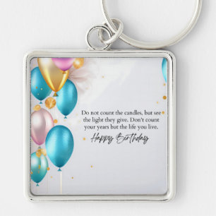 Porte-clés Voir la lumière pour son anniversaire