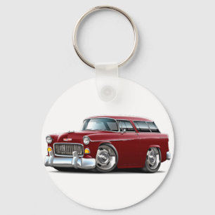 Porte-clés Voiture 1955 de rouge foncé de nomade de Chevy