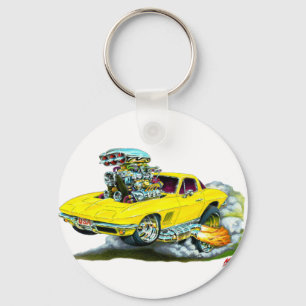 Porte-clés Voiture 1966-67 jaune de Corvette