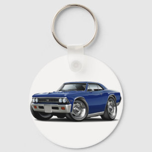 Porte-clés Voiture 1966 bleu-foncé de Chevelle