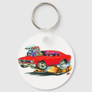 Porte-clés Voiture 1968-70 de rouge de nova