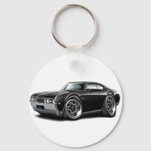 Porte-clés Voiture 1968 noire d'Olds 442