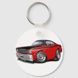 Porte-clés Voiture 1970-74 de rouge du chiffon 340