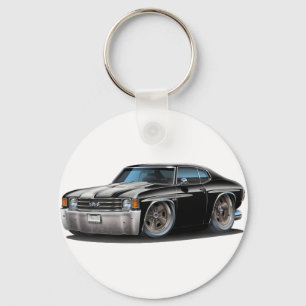 Porte-clés Voiture 1971-72 Noir-Blanche de Chevelle