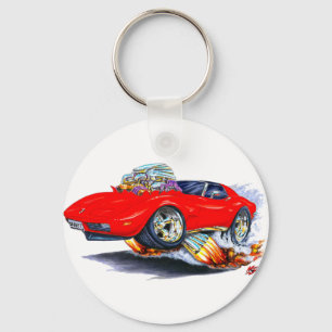 Porte-clés Voiture 1973-76 de rouge de Corvette