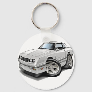Porte-clés Voiture 1983-88 Blanc-Grise de Monte Carlo