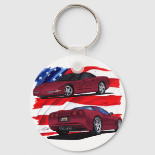 Porte-clés Voiture 1999-04 marron de Corvette