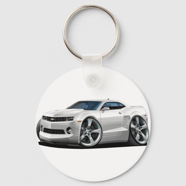 Porte-clés Voiture blanche Camaro 2010-12 (Recto)